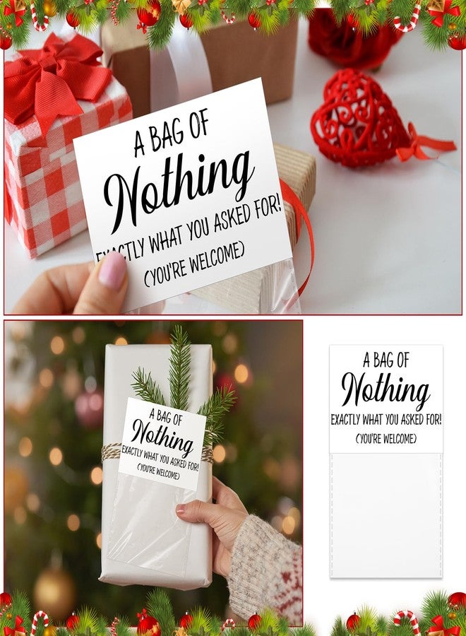 مارسبارك مجموعة مارسبارك المكونة من 12 بطاقة ورقية مع كيس بلاستيكي شفاف، هدايا مضحكة ومقالب عيد الميلاد، مثالية لمن لا يريد شيئًا. مناسبة للرجال والنساء، ومناسبة لحفلات أعياد الميلاد والعطلات. - Image 5